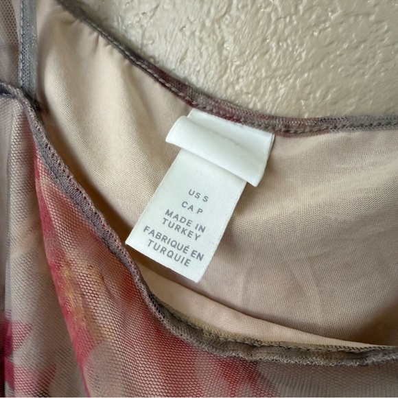 H&M PUFF-SLEEVED MESH DRESS. SIZE SMALL - Picture 5 of 6